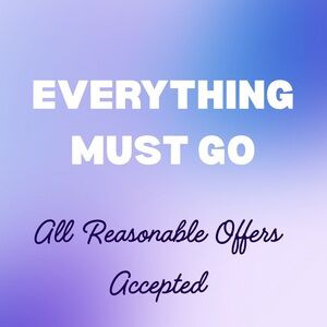 Reasonable offers accepted